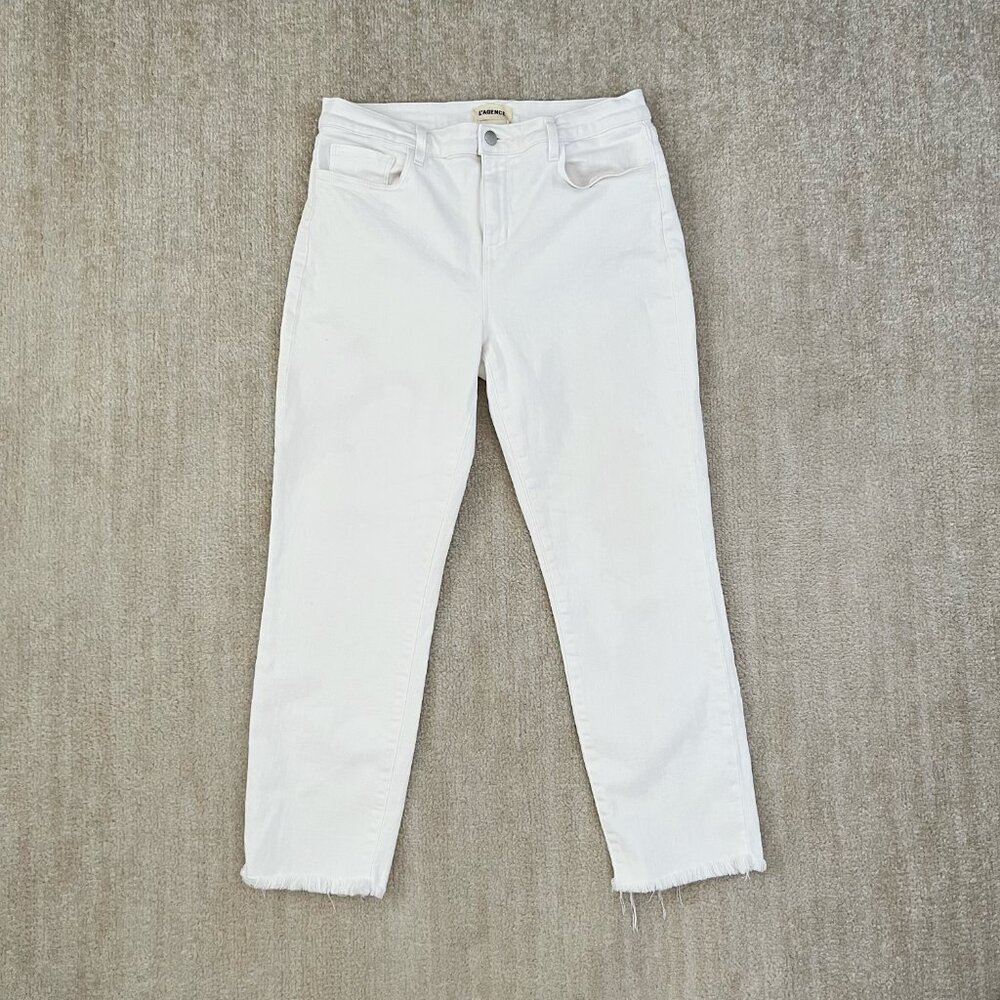L’Agence Sada High Rise Slim Cropped Jeans
